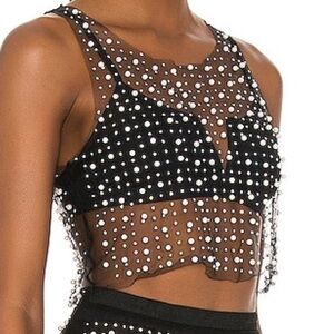 Beach Bunny Glitzy Girl Mesh Top